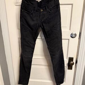 Current/Elliot Black Motorcycle Jeans